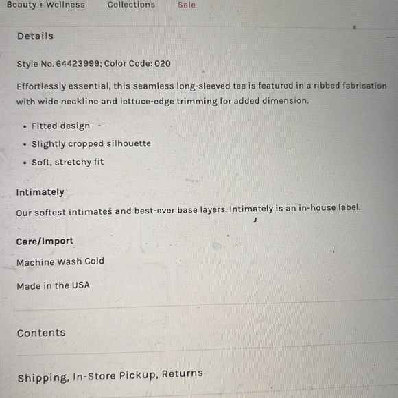 Free People Easy to Love seamless long sleeve top - Picture 5 of 8